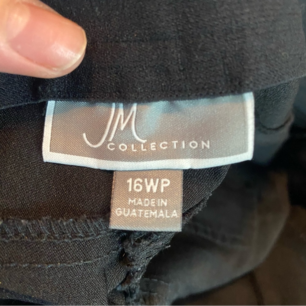JM Collection Black Trousers Women’s 16WP - Picture 6 of 7